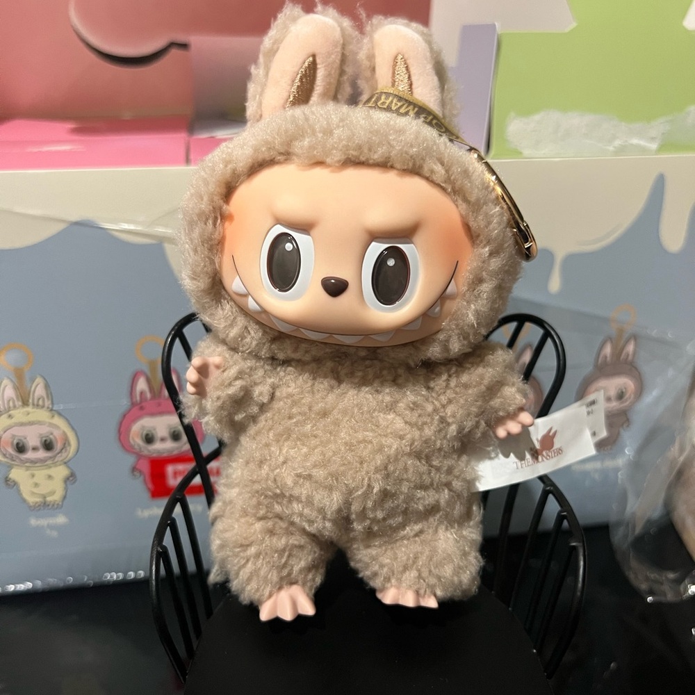 Pop Mart Labubu The Monsters Exciting Macaron Plush Series Toffee